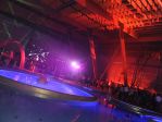 Pokaz laserowy - czerwnień i niebieski<p>Laser show w AquaCity<p>